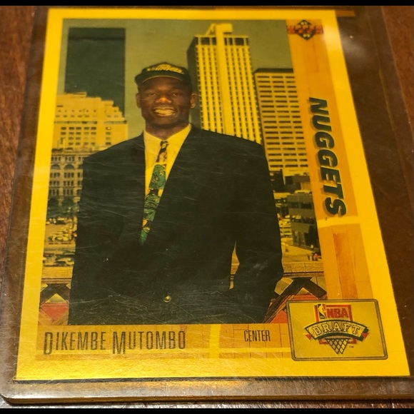 Upper Deck Other Upper Deck Dikembe Mutombo 3 Rookie Card Poshmark